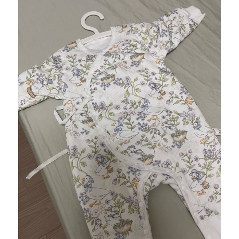 Skincare Newborn - ชุดรอมเปอร์เด็กทารกผ้าฝ้ายพรีเมียม คอปกแบบซอง สำหรับเด็กแรกเกิด ปกป้องผิวอ่อนโยน ชุดบอดี้สูท ชุดนอนเด็กแรกเกิด