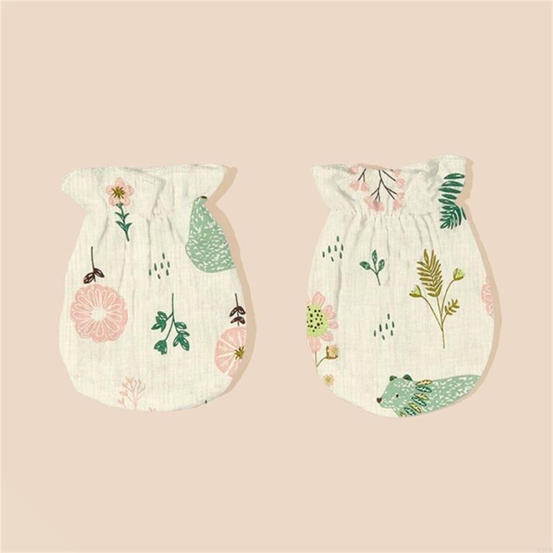 1 คู่ทารกแรกเกิดผ้าฝ้าย Mitten - Skincare Newborn บทวิจารณ์และราคา