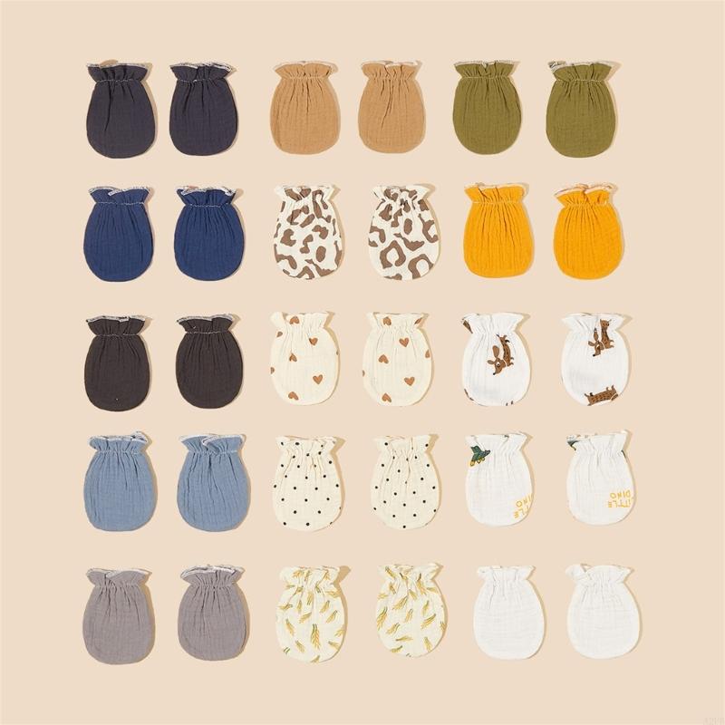 1 คู่ทารกแรกเกิดผ้าฝ้าย Mitten - Skincare Newborn บทวิจารณ์และราคา