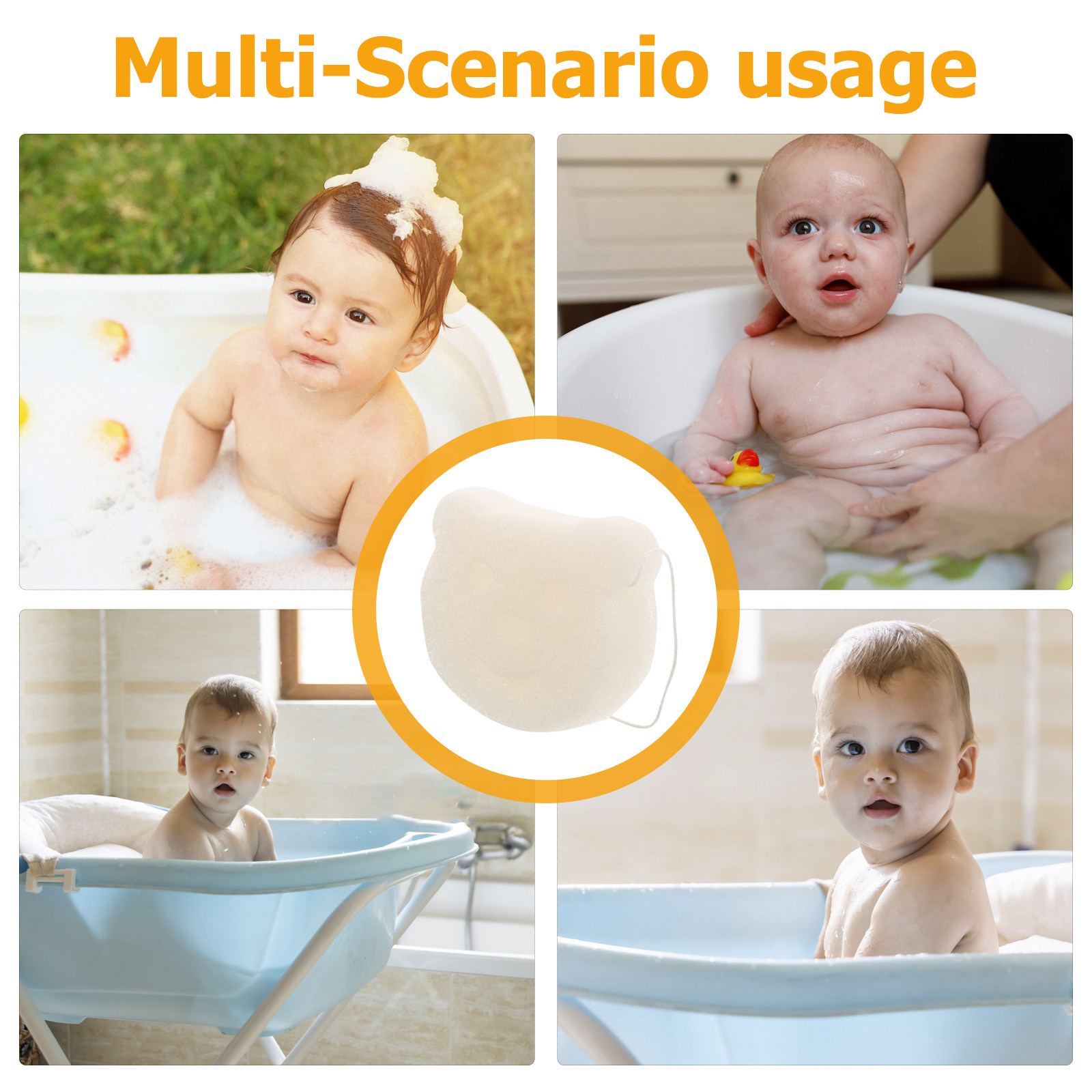 ฟองน้ำอาบน้ำ ผ้ามัสลินนุ่ม อุป - Skincare Newborn บทวิจารณ์และราคา