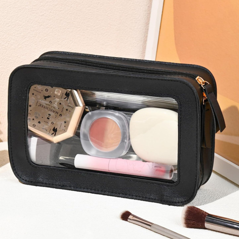 ผู้หญิง PU แต่งหน้ากระเป๋าเดิน - Skincare D'Alba บทวิจารณ์และราคา